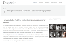 Tablet Screenshot of dispetron.com